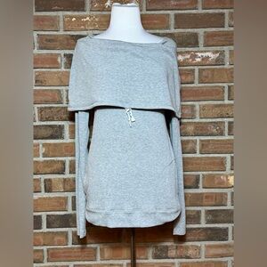 Go Make Noise Gray Layered Sweatshirt/Sweater Top Size 1